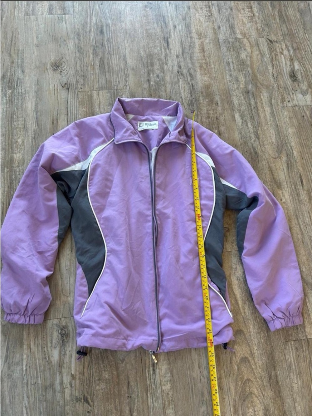 Wilson Light Purple and Charcoal Windbreaker Jacket